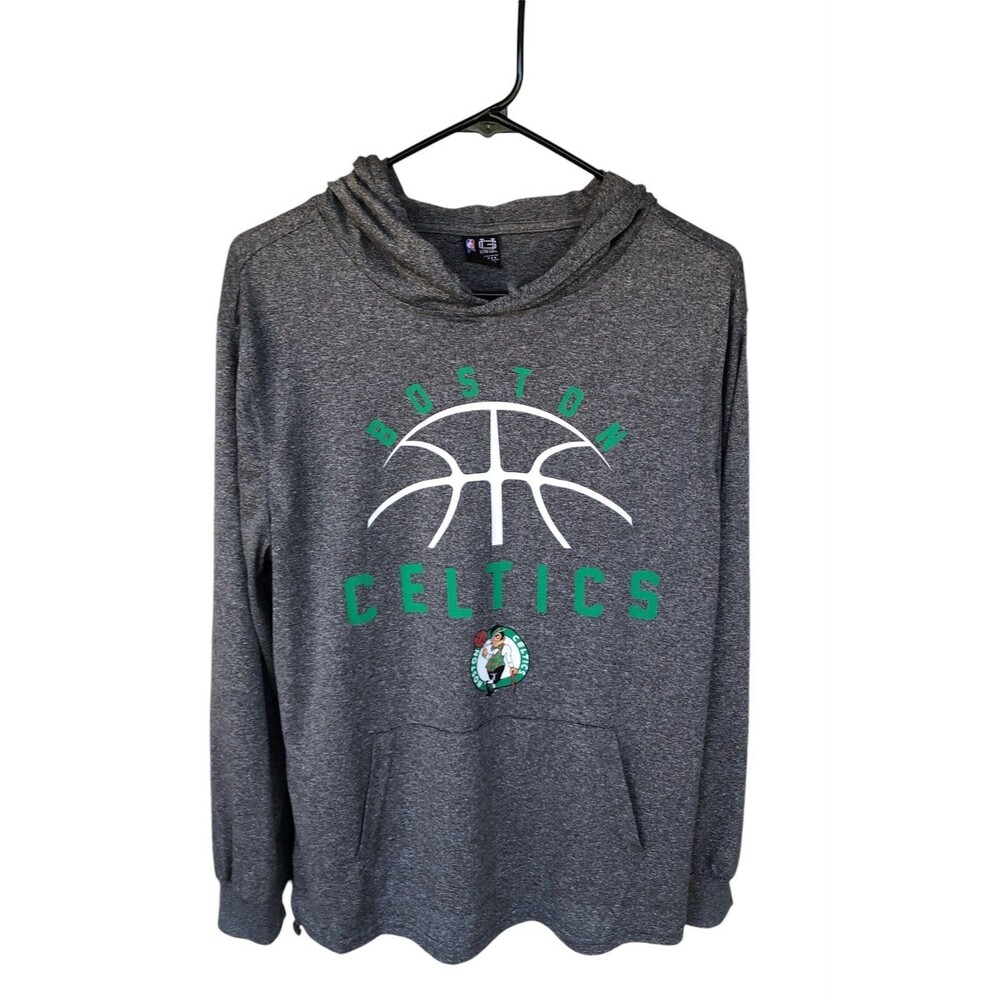 Boston Celtics Ultra Game Pullover Hoodie Boy's Gray Small Sportswear